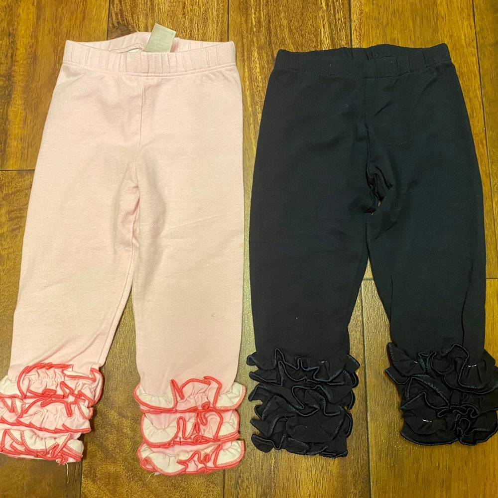 Sweet Honey and Cheeky plum brand ruffle leggings